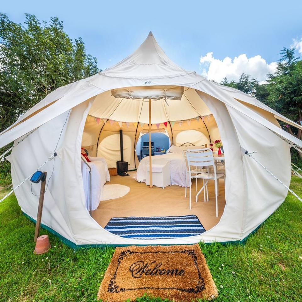 7) Lotus Belle 16-Foot Outback Deluxe Glamping Tent