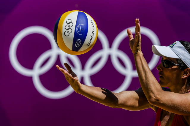 My girrlls <3 fitnesss crushs. Canada's BEach Volley Ball Players Annie  Martin (R) and Marie-Andree Lessard