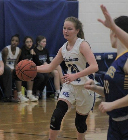 Mackinaw City senior guard Gracie Beauchamp was recently named the Northern Lakes Conference's girls basketball player of the year after a sensational senior season the court.