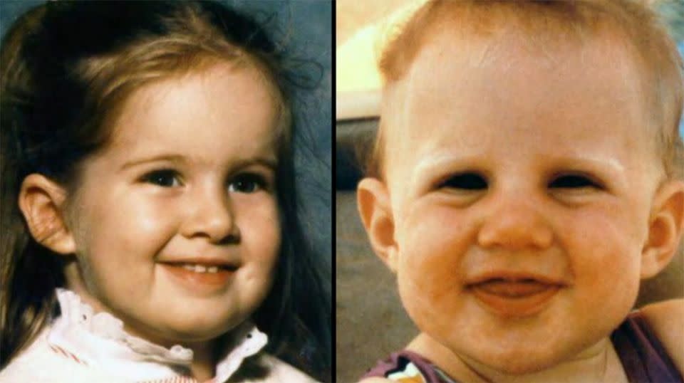 Kimberly and Kelly Yates were aged three and 10-months-old when they disappeared. Photo: Supplied