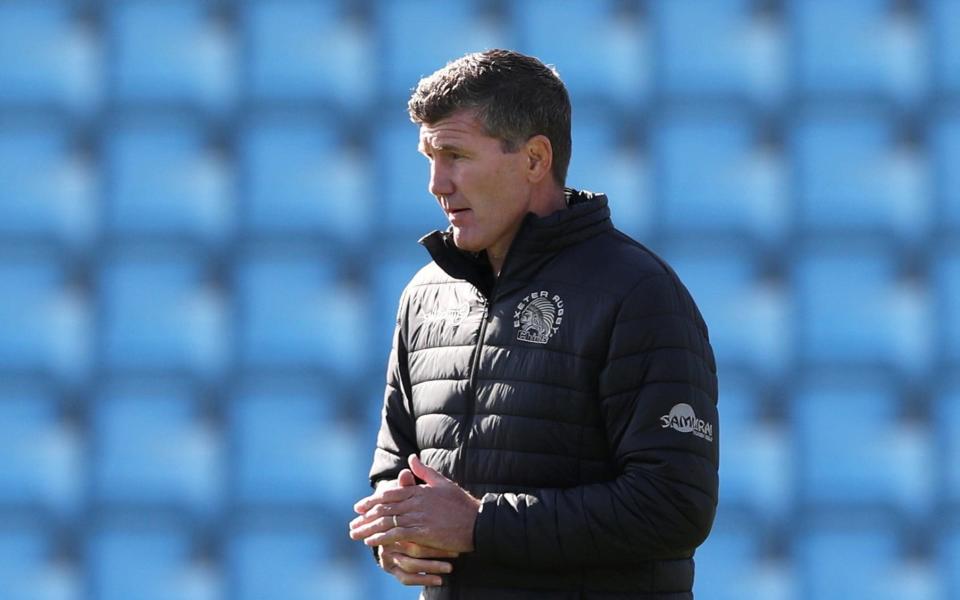 Exeter Chiefs Director of Rugby Rob Baxter before the match. - REUTERS