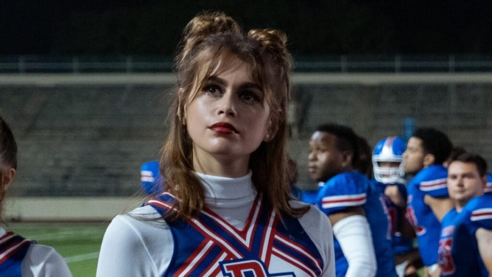 Kaia Gerber as Brittany in “Bottoms” (Tram Kolluri, MGM)