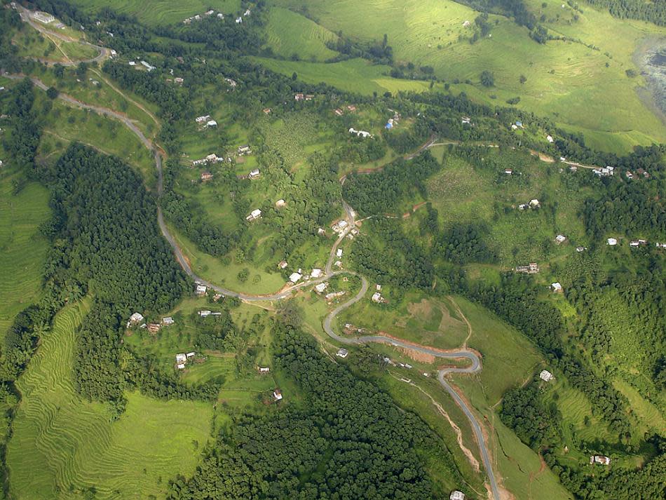 View of the landscape over Pokhra, Nepal, from an ultralight aircraft.<br><br>Mithun Basak is a engineer by profession and a traveler-photographer by passion. His interests include landscapes, nature, wildlife and architecture. Enjoy more of his work at <a href="http://www.beautyaroundme.com/" rel="nofollow noopener" target="_blank" data-ylk="slk:his website;elm:context_link;itc:0;sec:content-canvas" class="link ">his website</a>