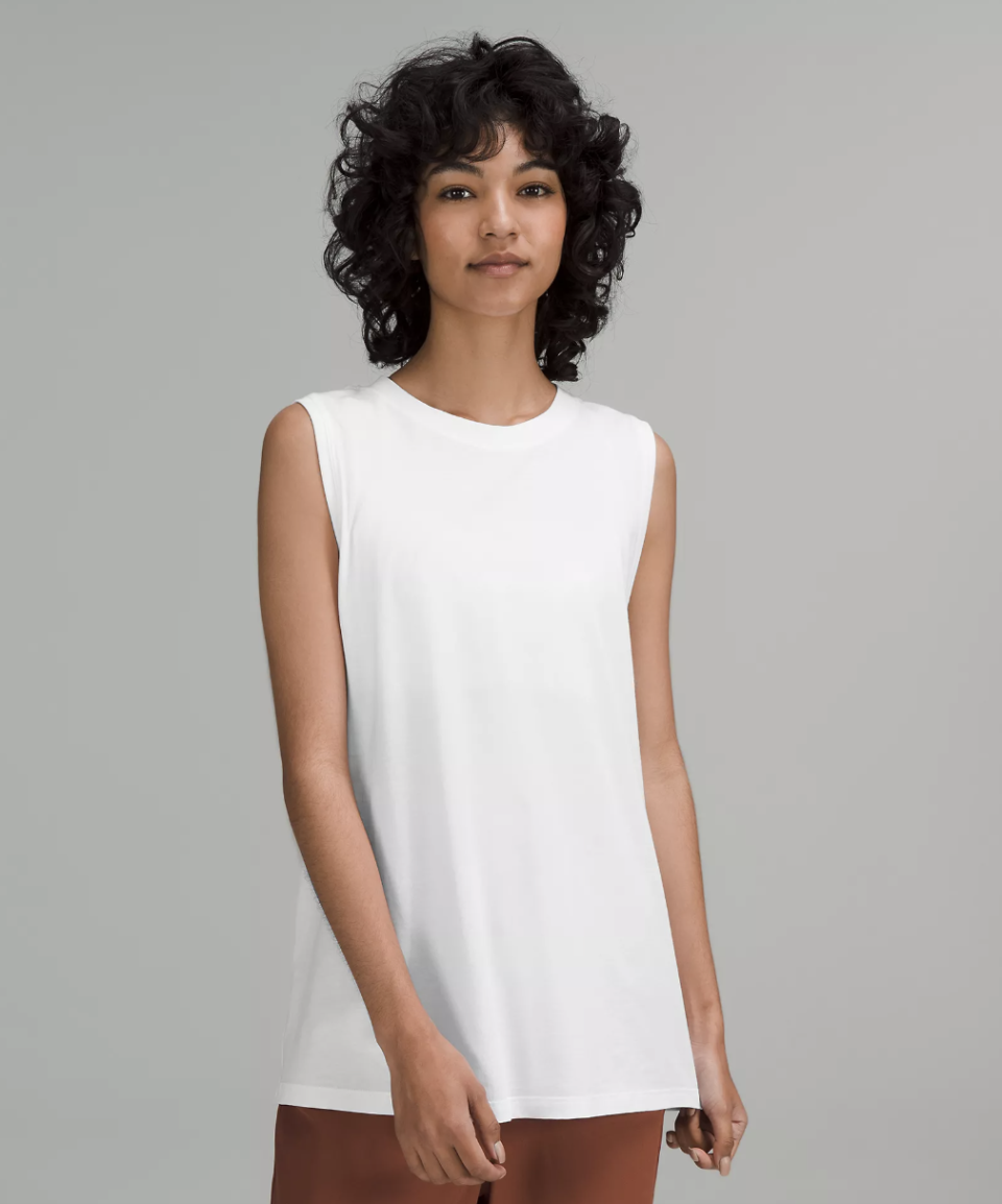 Lululemon All Yours Tank Top in white (Photo via Lululemon)