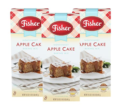 Fisher Northwest Apple Cake Mix, 16.5 OZ (Pack of 3)