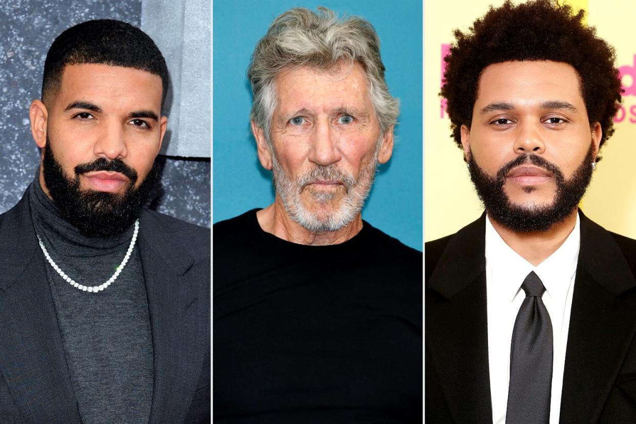 Roger Waters, the Weeknd, Drake