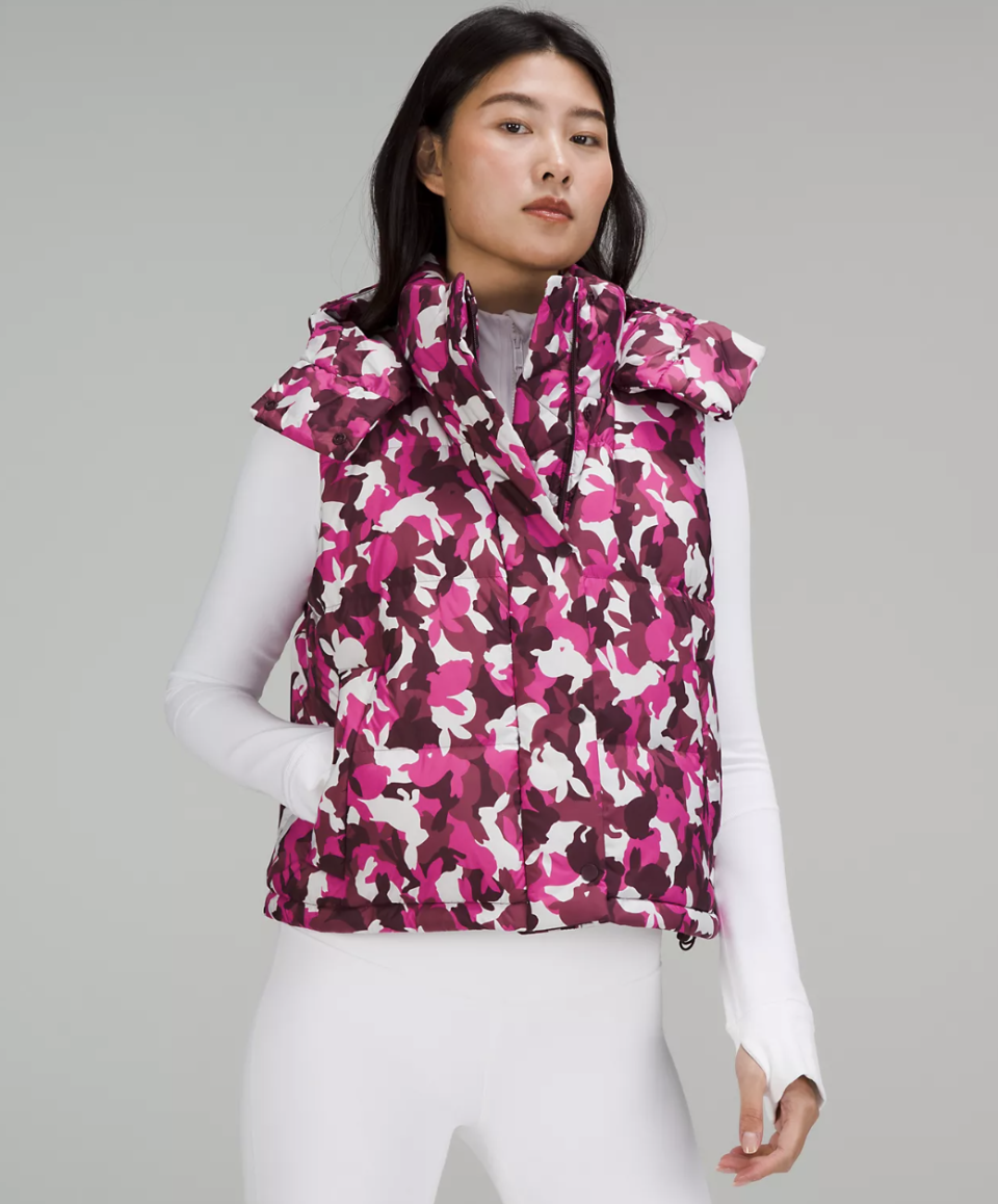 New Year Wunder Puff Cropped Vest (photo via Lululemon)