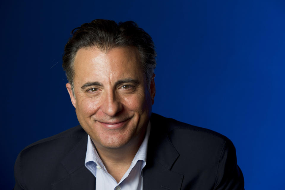 This May 1, 2012 photo shows actor Andy Garcia poses for a portrait in New York. Garcia stars in the film "For Greater Glory." (AP Photo/Charles Sykes)