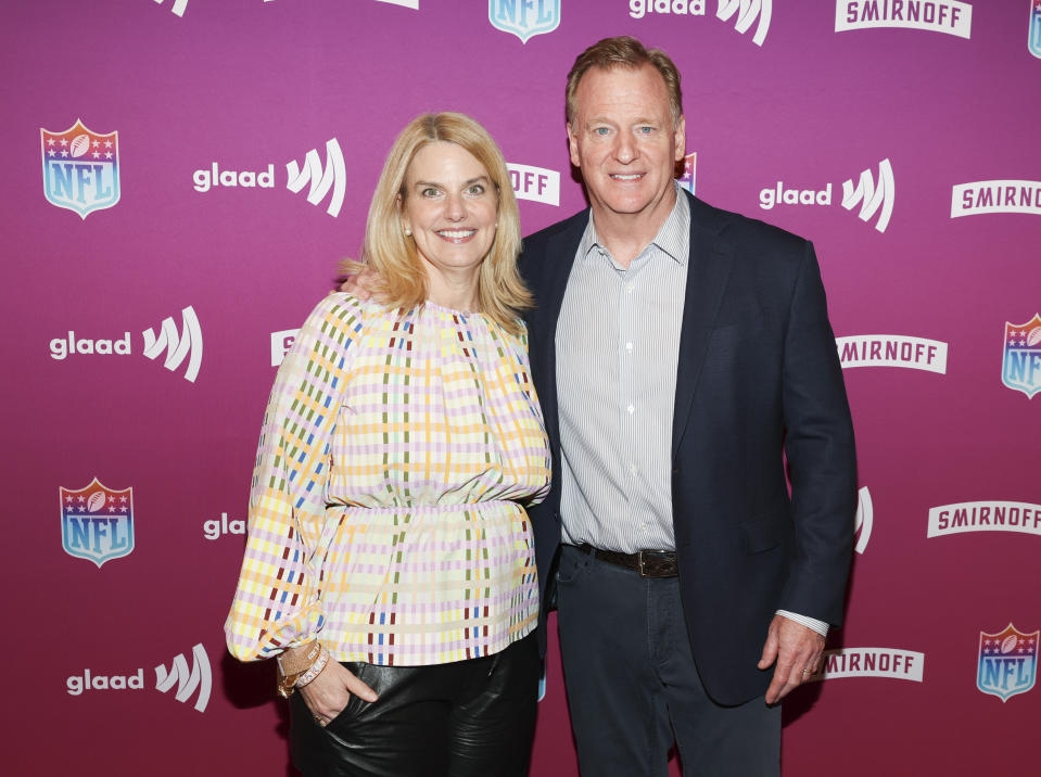 Sarah Kate Ellis and Roger Goodell