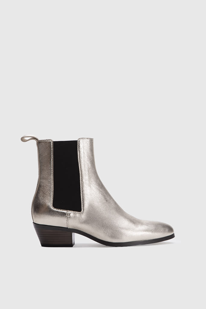 A metallic boot for spring ’25