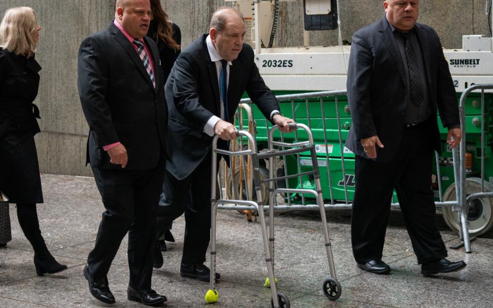 Harvey Weinstein arriving in court on Wednesday - Getty Images North America