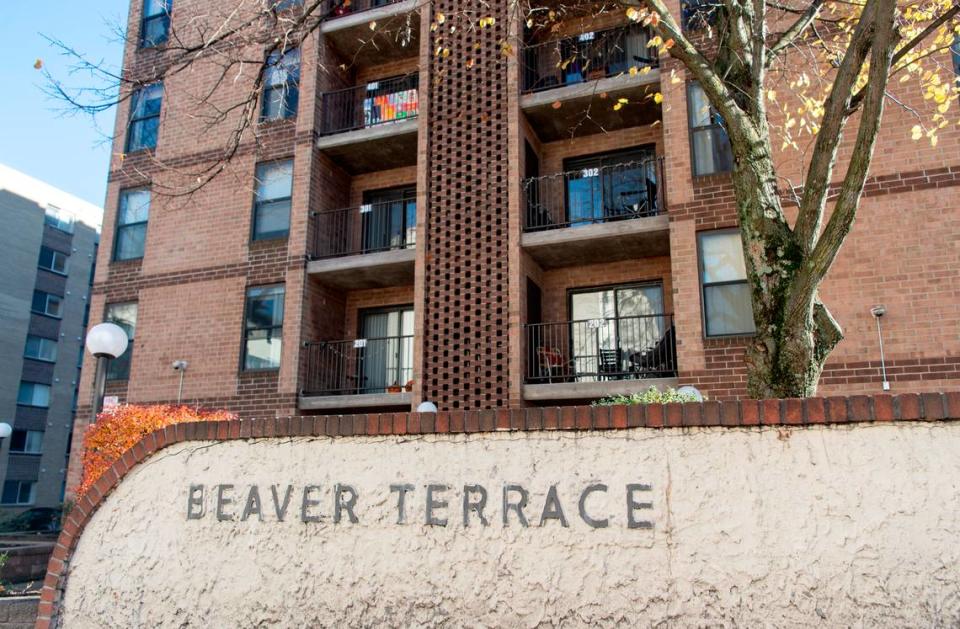 The Beaver Terrace apartment building on Beaver Avenue on Nov. 12, 2021.