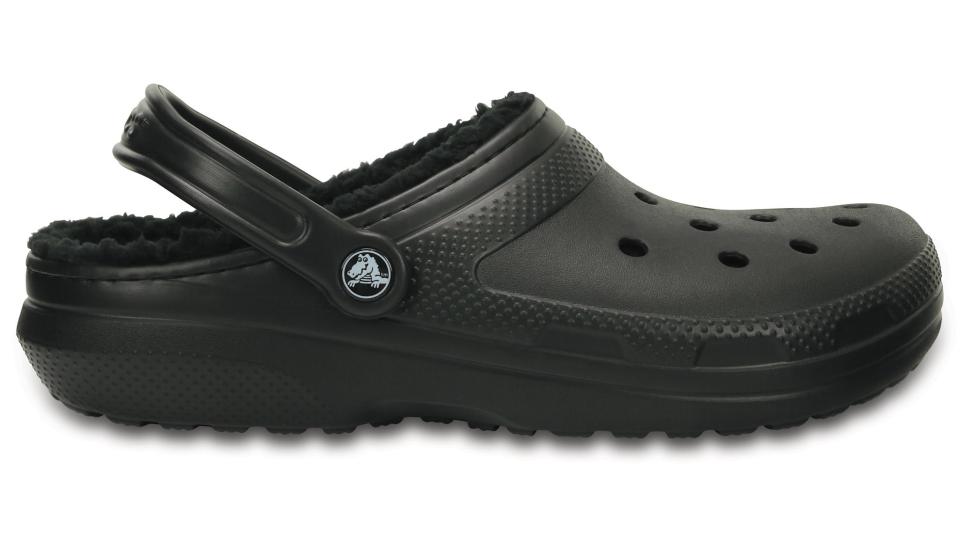 Lined Crocs are practical and cozy.