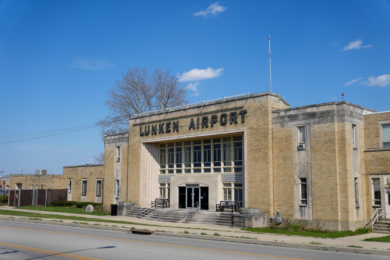 A view of Lunken Airport (LUK) in the East End neighborhood of Cincinnati on Friday, March 29, 2024.