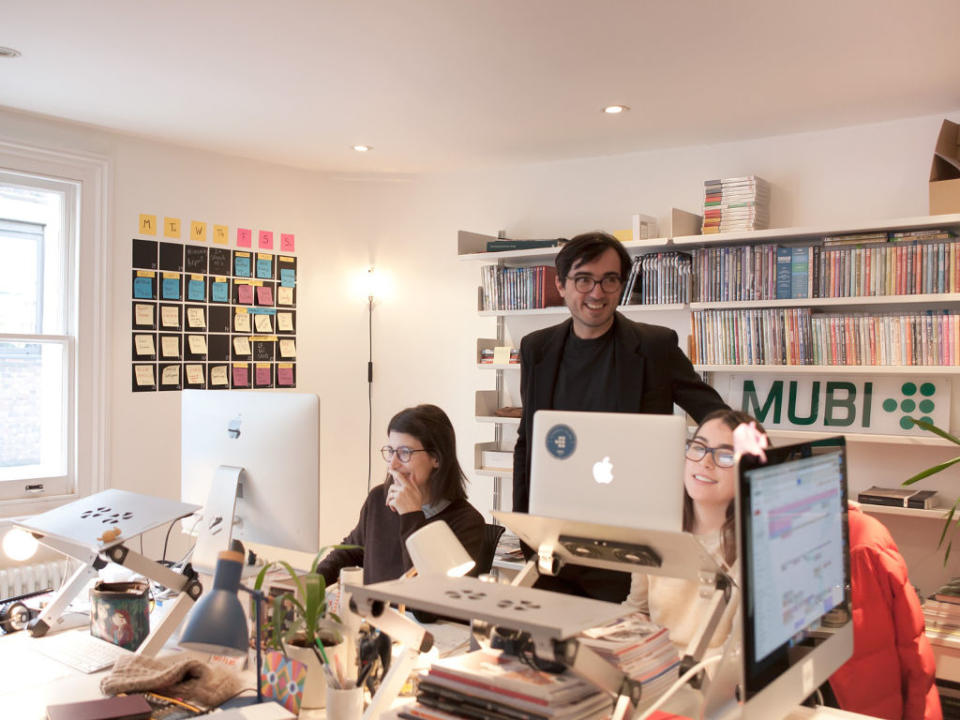 Mubi founder Efe Cakarel (standing) is working on Southeast Asia expansion.