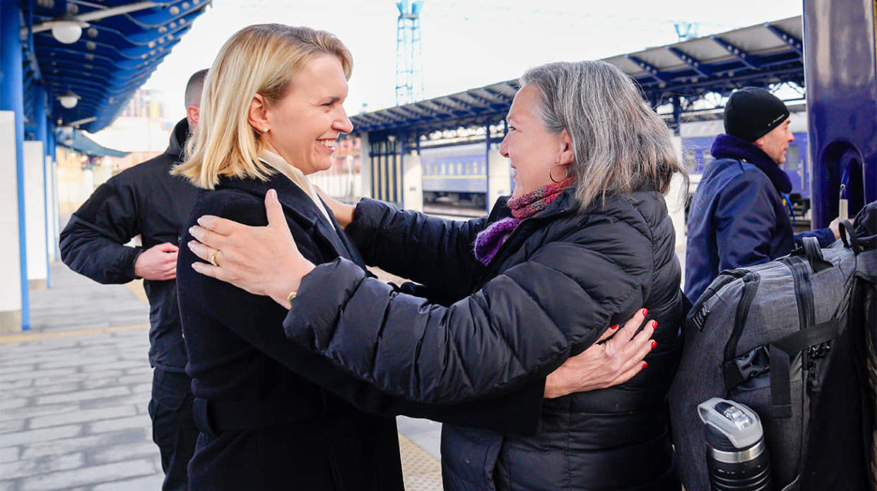 Bridget Brink and Victoria Nuland in Kyiv. Photo: Bridget Ann Brink on Twitter (X). Photo: Bridget Ann Brink on Twitter (X)