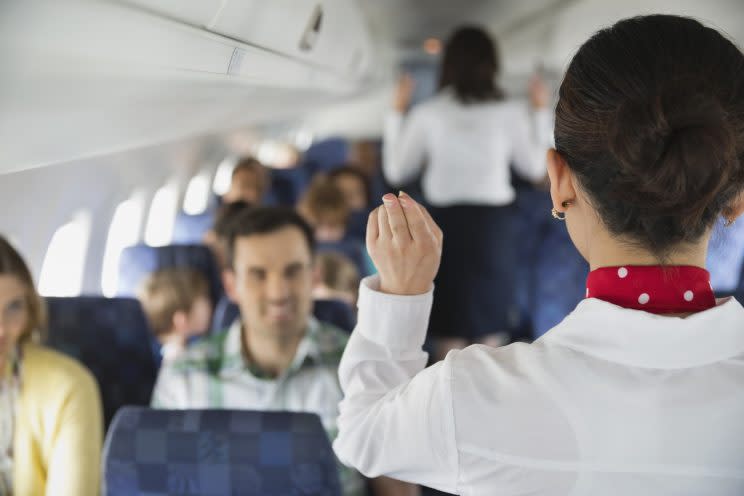 united american airlines passengers flight attendant