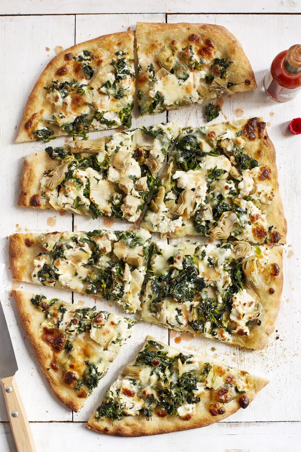 Spinach and Artichoke Pizza