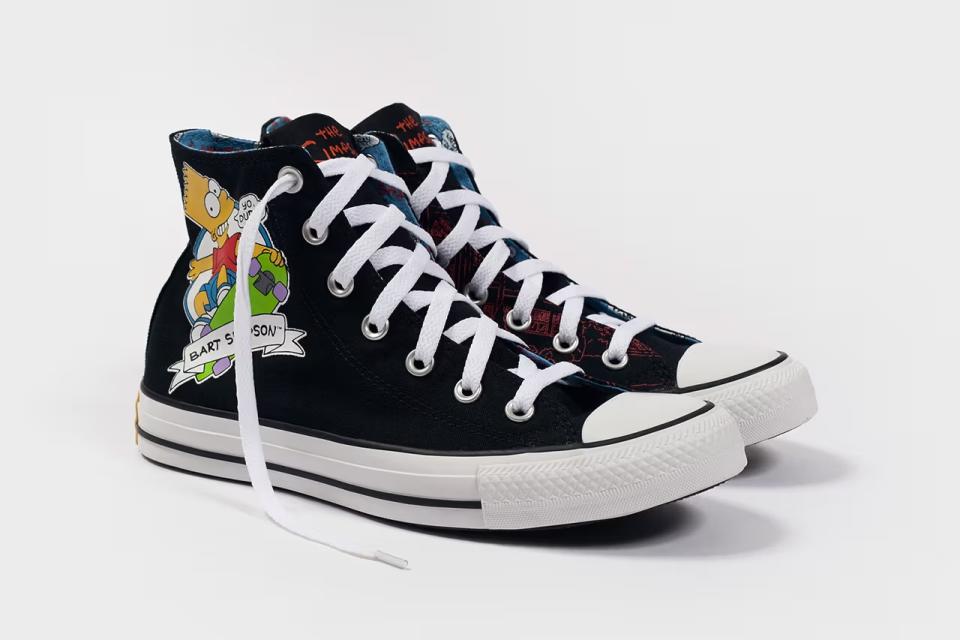 Collaborations, sneakers, high-top, canvas, Converse, The Simpsons, cartoon