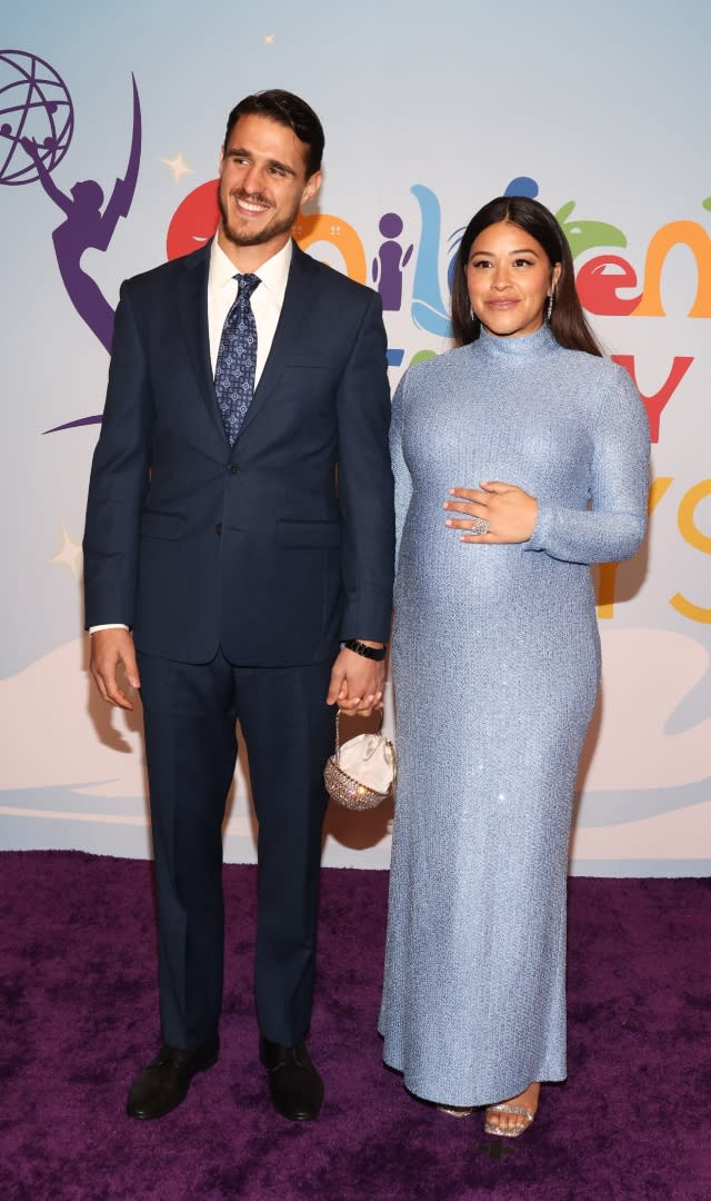 <p>Gina Rodriguez and Joe LoCicero just welcomed their first child together, per <a href="https://pagesix.com/2023/03/18/gina-rodriguez-gives-birth-welcomes-first-baby-with-joe-locicero/" rel="nofollow noopener" target="_blank" data-ylk="slk:Page Six;elm:context_link;itc:0;sec:content-canvas" class="link ">Page Six</a>! The pair announced they were expecting in 2022, nearly three years after tying the knot in 2019.</p>