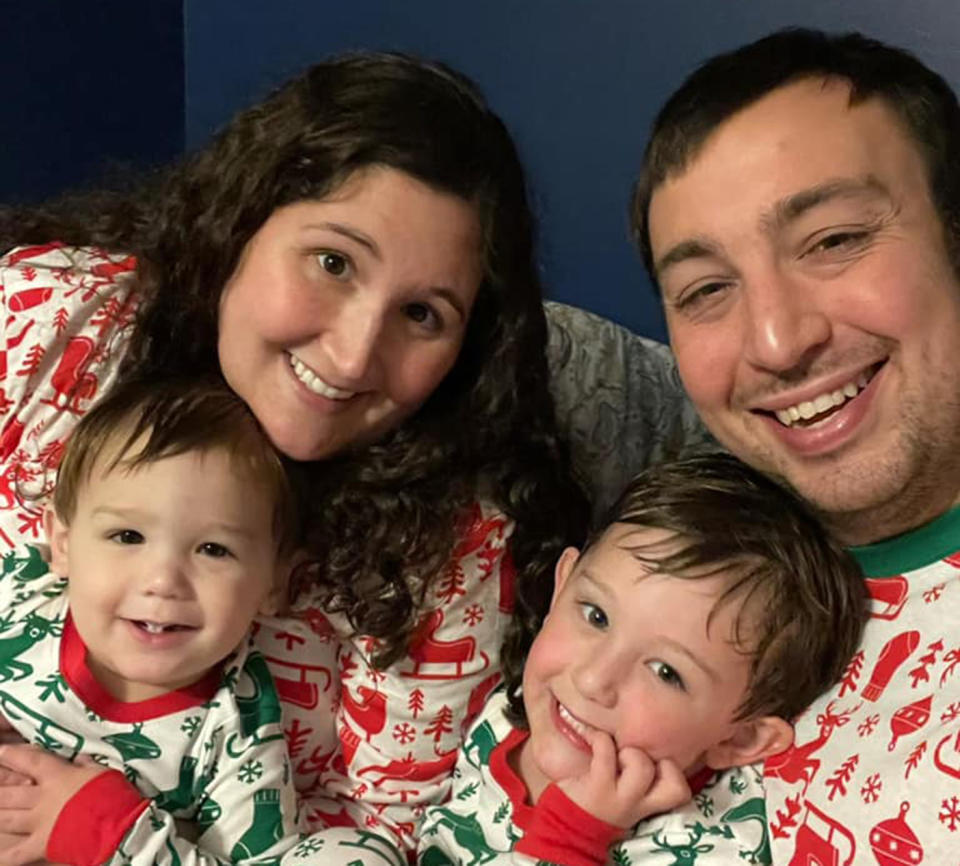 Melissa and Drew Rinner with their two children.