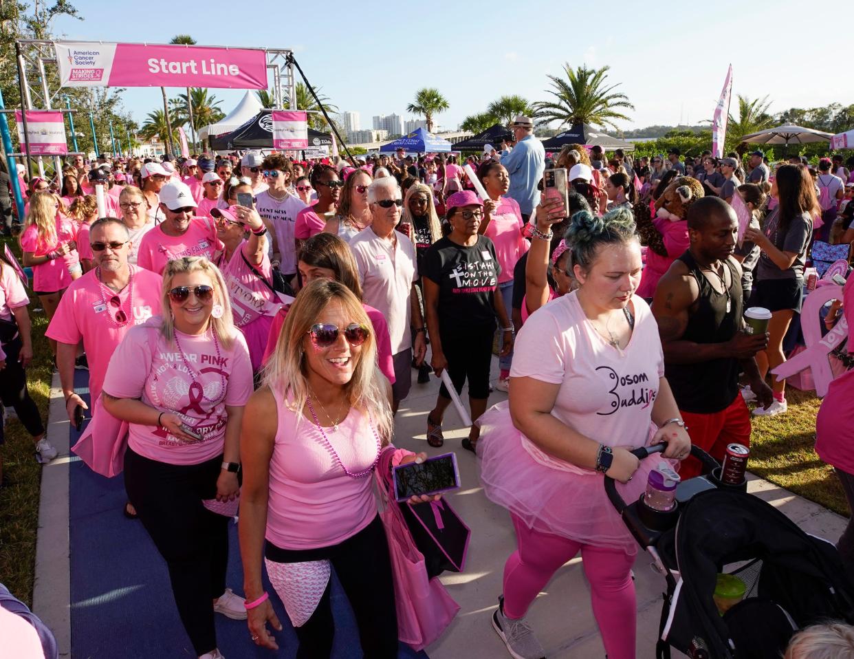 Making Strides Against Breast Cancer Walk at the Riverfront Esplanade in Daytona Beach, Saturday, Oct. 28, 2023.