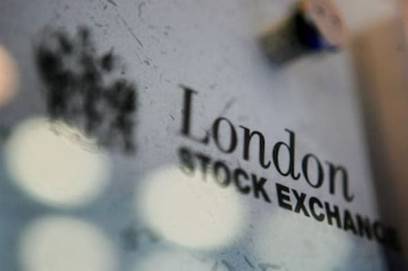 (FILES): This March 17, 2006 file photo shows the London Stock Exchange logo in London, England.  Merger mania gripped financial markets Wednesday, February 9, 2011 as the London and Toronto stock exchanges announced a tie-up and Deutsche Boerse and NYSE Euronext envisioned the world's largest bourse.   AFP PHOTO / Files / Ben STANSALL (Photo credit should read BEN STANSALL/AFP/Getty Images)