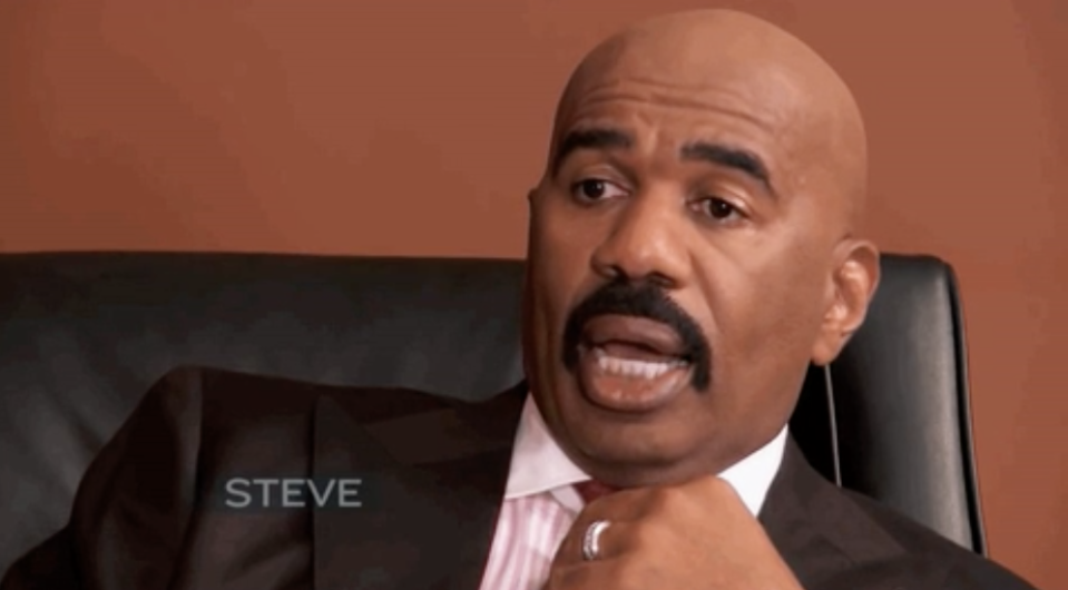 Steve Harvey looking shocked