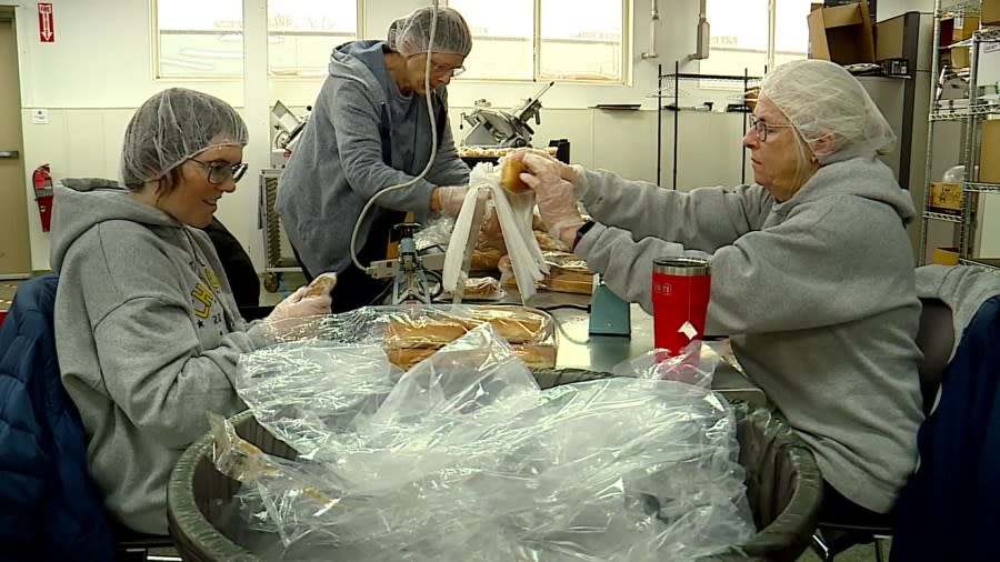 Meals are assembled at Meals on Wheels Western Michigan on Jan. 16, 2024.