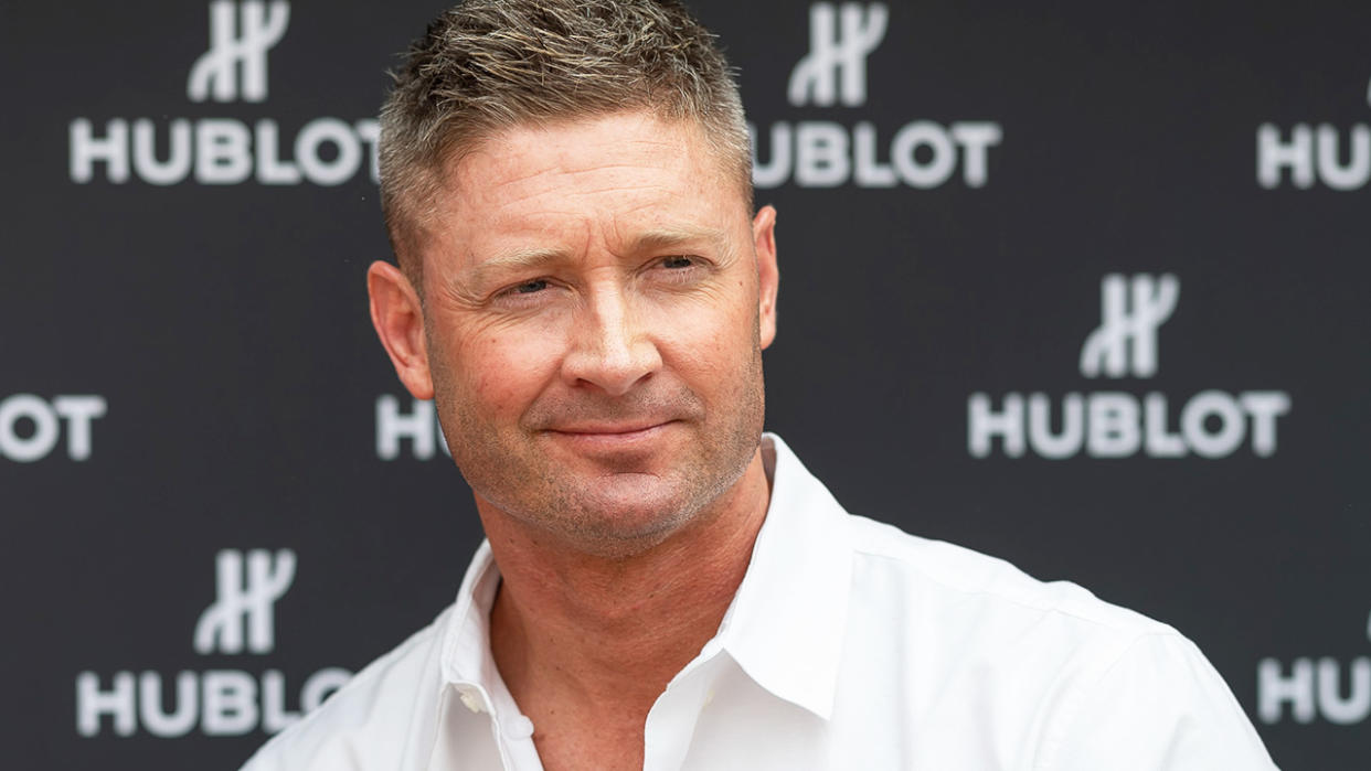 Former Australian cricket captain Michael Clarke confirmed he was a late withdrawal from filming the third season of SAS Australia after suffering a back injury while training for the show. (Photo by Wendell Teodoro/Getty Images)