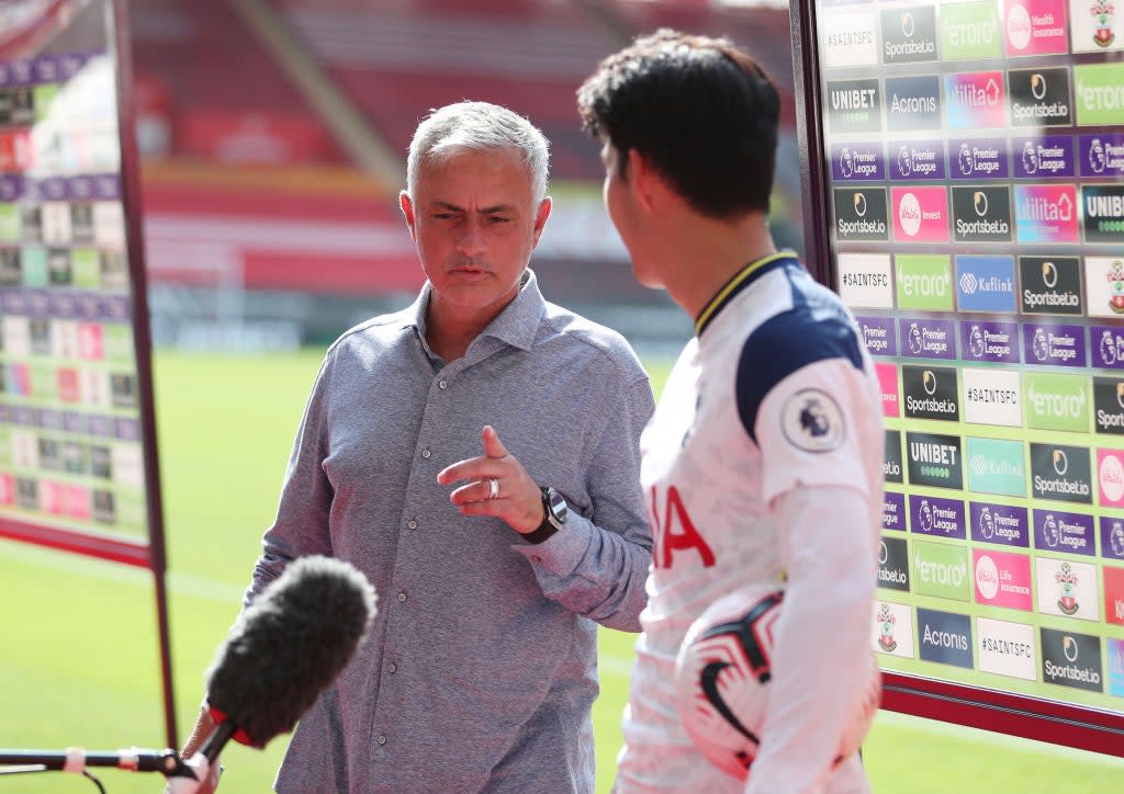 Mourinho praised Son and Kane (Tottenham Hotspur FC via Getty I)