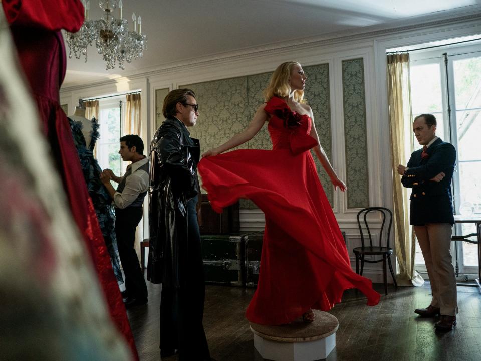 <p>Model behaviour: Ewan McGregor as Halston and Juan Carlos Diaz as Oscar De Le Renta in the Netflix series ‘Halston’</p> (Atsushi Nishijima/Netflix)