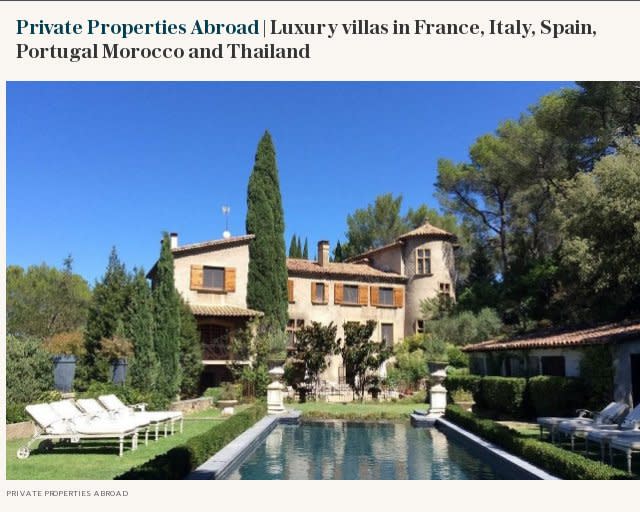 V2 | Private Properties Abroad | Luxury villas in France, Italy, Spain, Portugal Morocco and Thailand