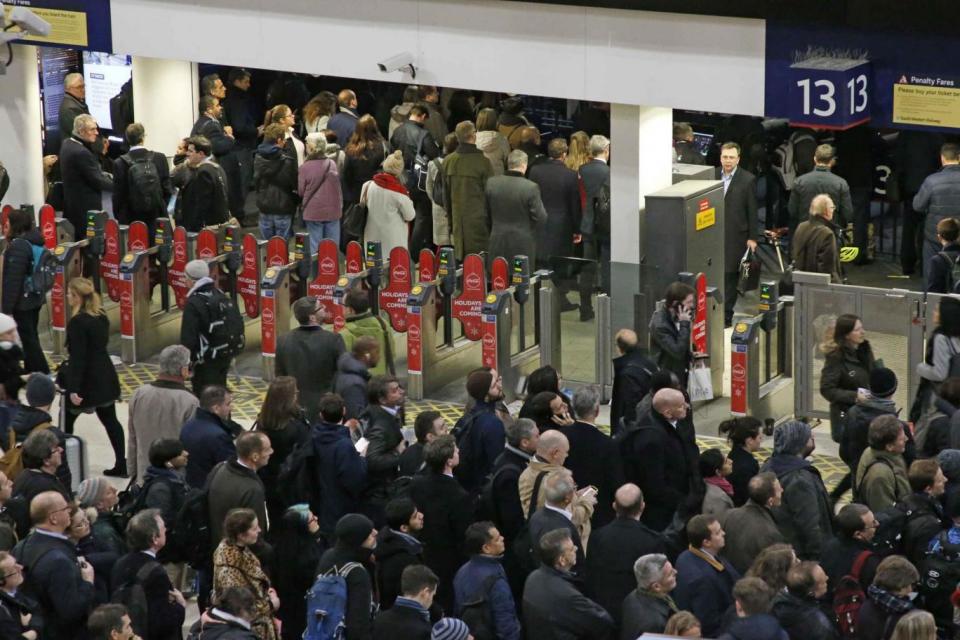 Platforms one to nine at Waterloo were shut termporarily (Nigel Howard)