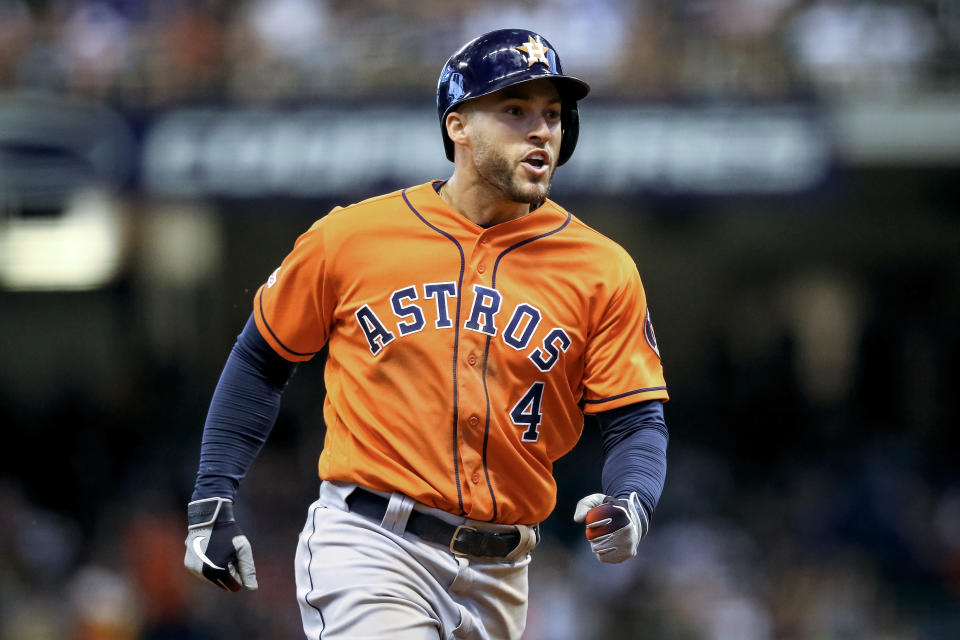 George Springer and the Astros are making a case for No. 1 in the MLB Power Rankings again. (Photo by Dylan Buell/Getty Images)