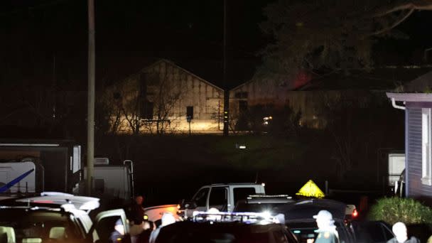 PHOTO: A view of greenhouses at the scene of a shooting on Jan. 23, 2023 in Half Moon Bay, Calif. (Justin Sullivan/Getty Images)