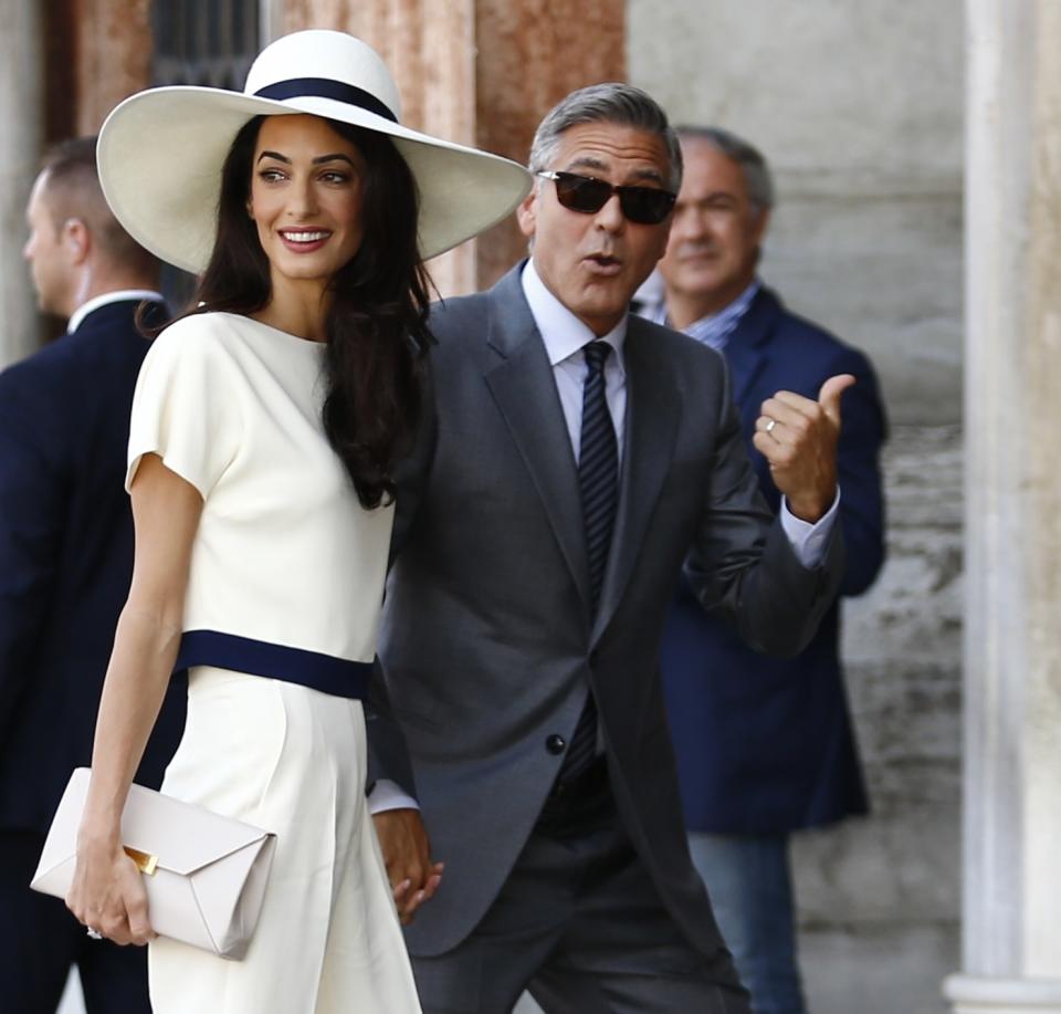 Amal and George Clooney