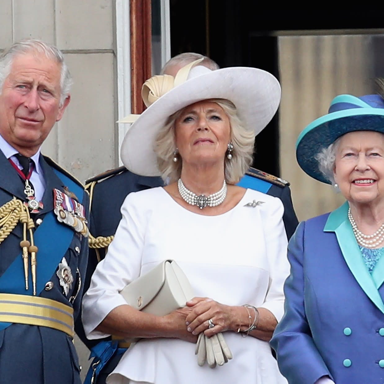  Queen Elizabeth and Queen Camilla together. 