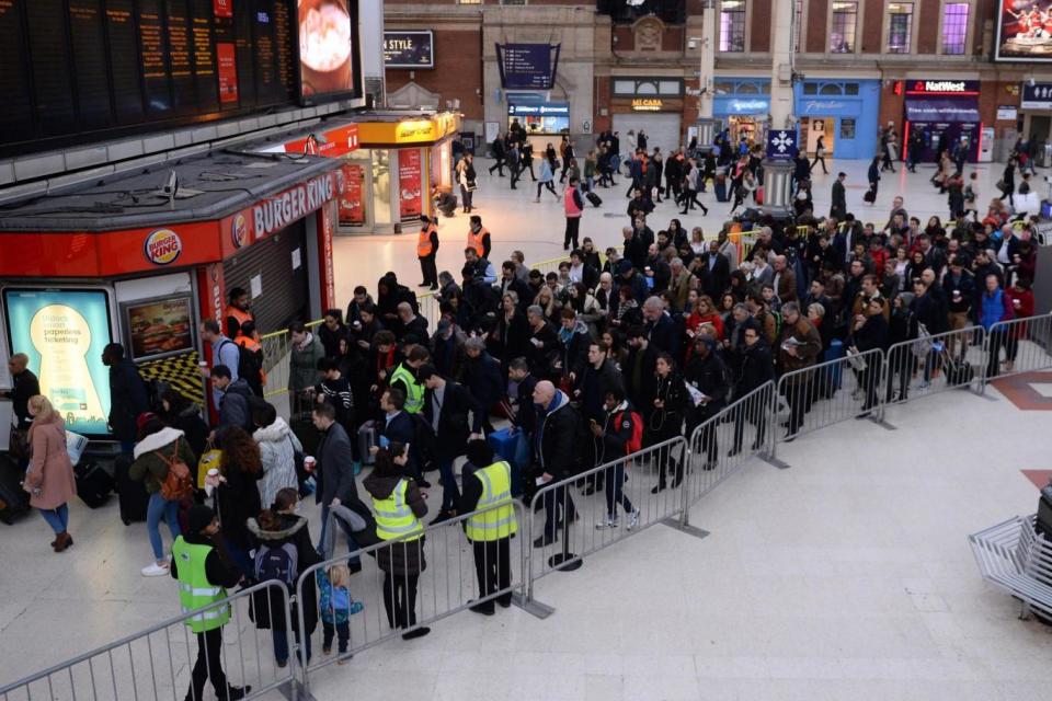 Southern: Commuters hit by strike action in the run up to last Christmas. (PA)