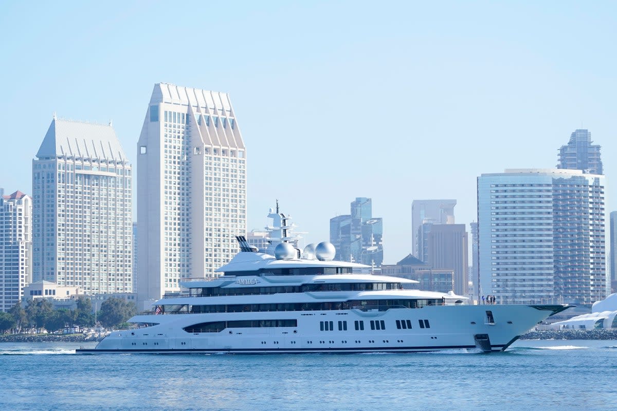 California Superyacht Russia (Copyright 2022 The Associated Press. All rights reserved)