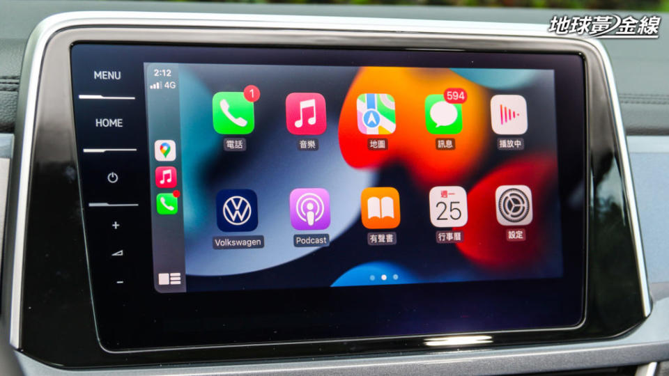 無線Apple CarPlay為T-Roc全車系標配。(攝影/陳奕宏)