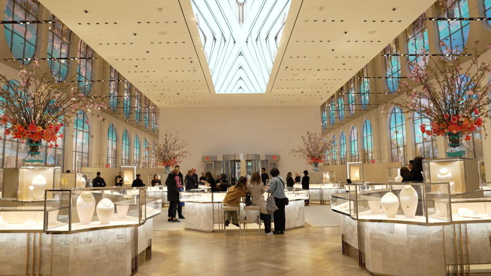 Tiffany's has recently undergone a major renovation of its New York City flagship store.  / Credit: CBS News