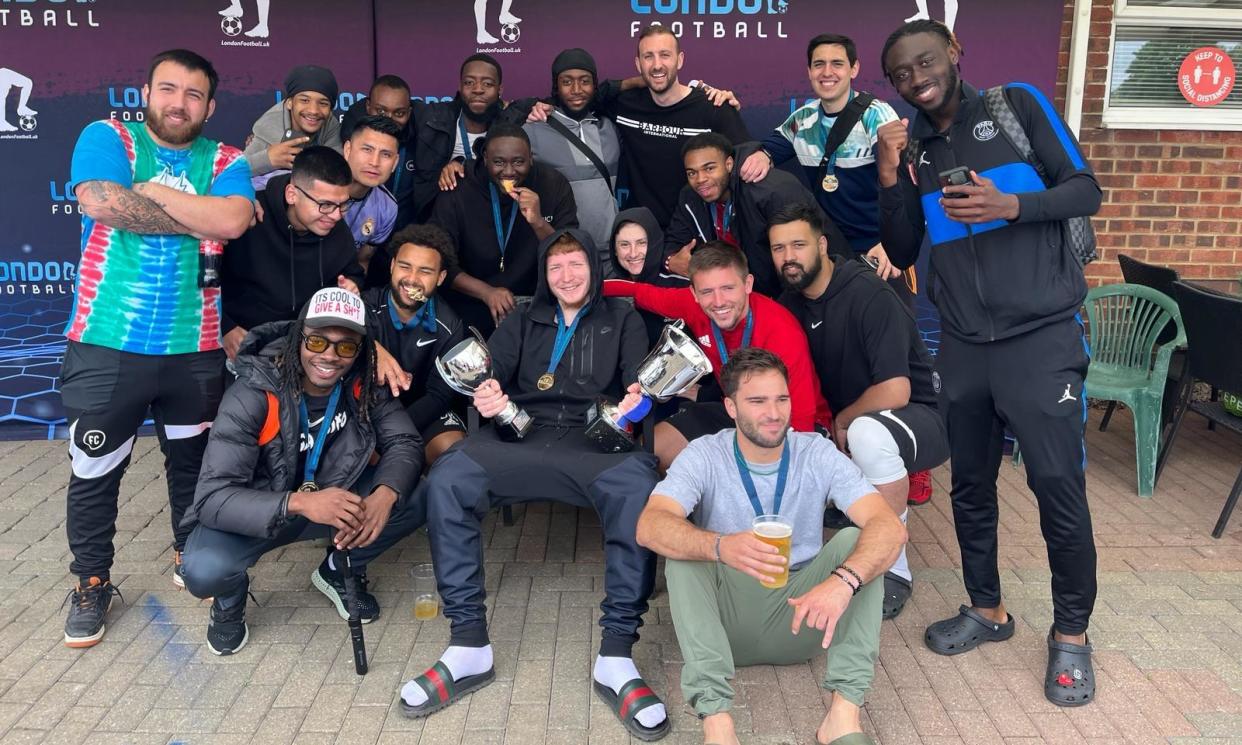 <span>Camden and Islington United players have taken a stand against their opponents’ ‘derogatory’ conduct.</span><span>Photograph: Camden and Islington United</span>