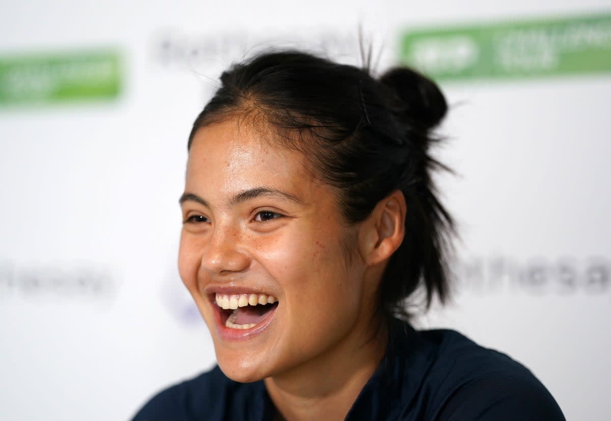 Emma Raducanu will be one of the headline acts at Wimbledon (Tim Goode/PA) (PA Wire)