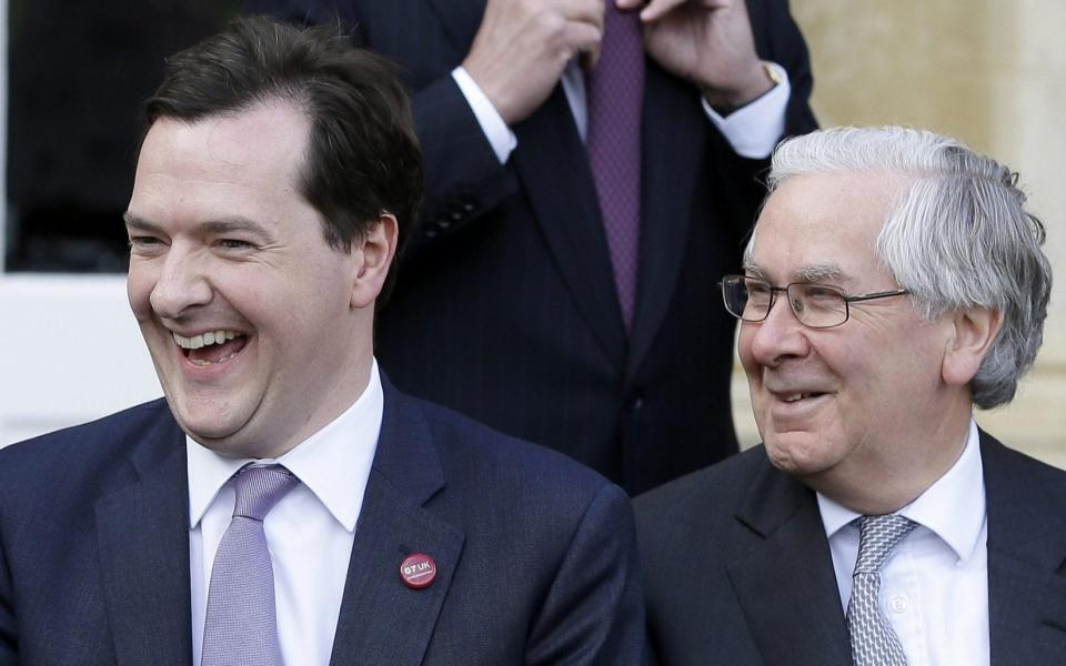 George Osborne and Mervyn King