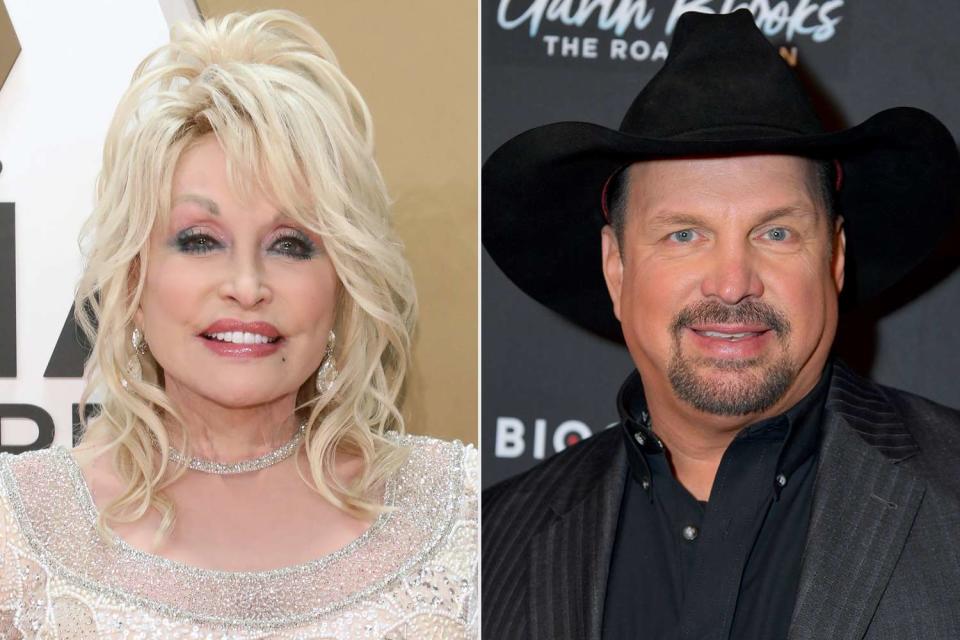 Taylor Hill/Getty, Michael Loccisano/Getty Dolly Parton and Garth Brooks