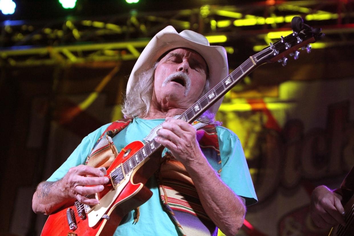 Dickey Betts performs with his Great Southern band during a charity concert at Robarts Arena near his Sarasota County home on Nov. 1, 2014.