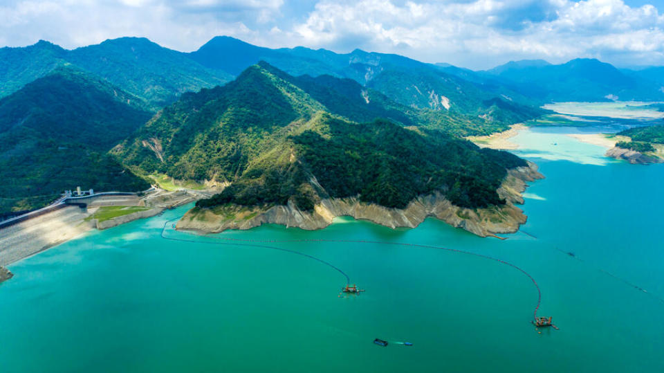 曾文水庫水情告急。   圖：取自西拉雅國家風景區管理處網站