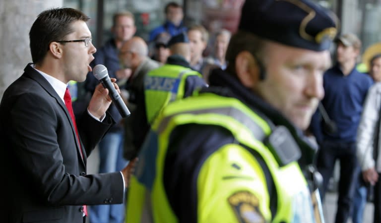 Far-right Sweden Democrates party leader Jimmie Akesson is a member of parliament since the general elections in 2010