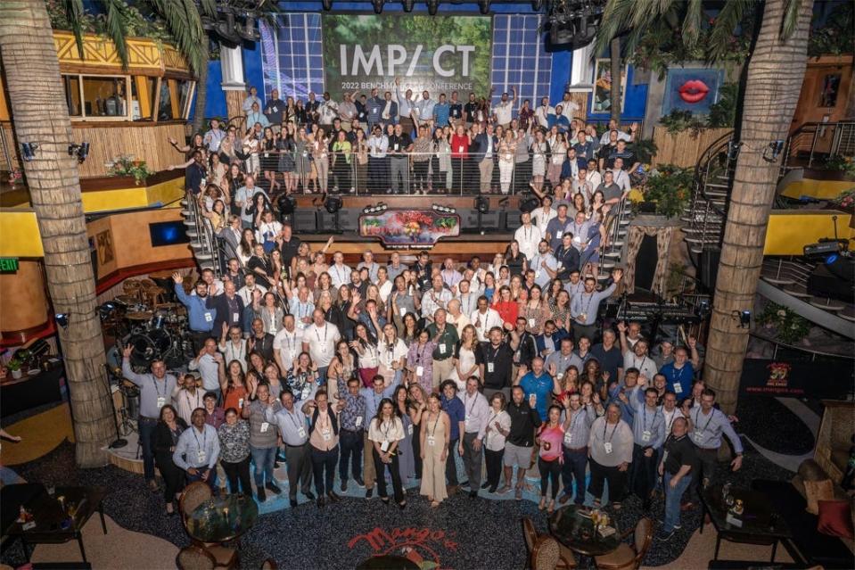Benchmark Digital Partners employees at the company's Impact 2022 event.